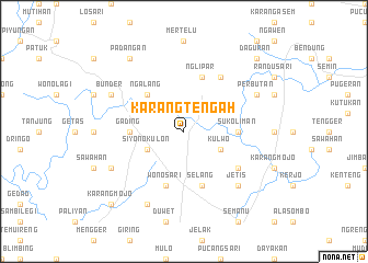 map of Karangtengah