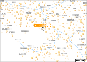 map of Karanovići