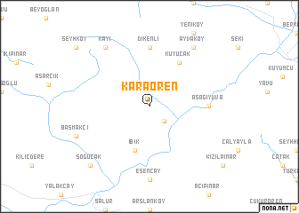 map of Karaören