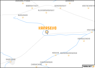 map of Karasëvo