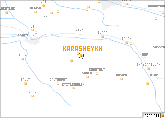 map of Kara-Sheykh