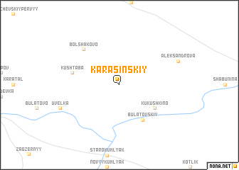 map of Karasinskiy