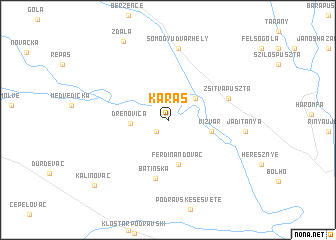 map of Karaš