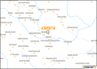 map of Karata