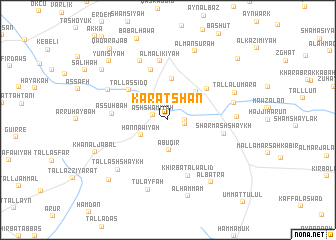 map of Kāratshān