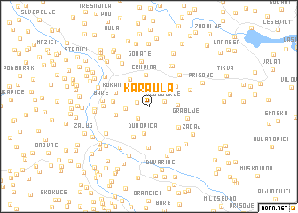 map of Karaula