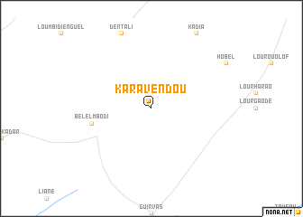 map of Kara Vèndou