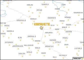 map of Käravete