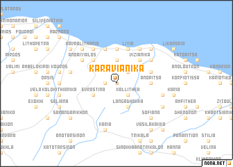map of Karaviánika