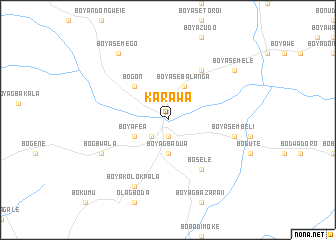 map of Karawa