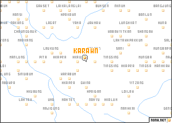 map of Karawn
