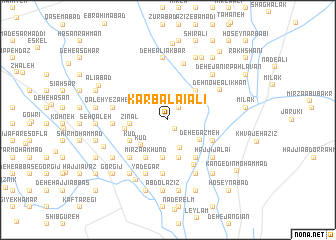 map of Karbalā\