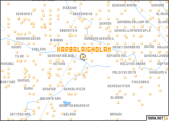 map of Karbalā\