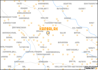 map of Karbalak