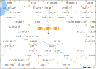 map of Karbova Huť