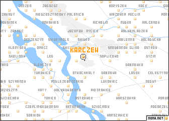 map of Karczew