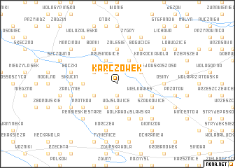 map of Karczówek