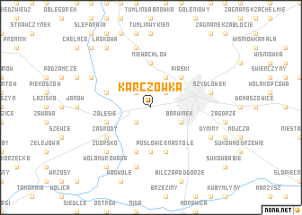 map of Karczówka