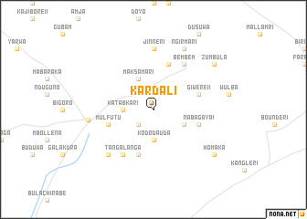 map of Kardali