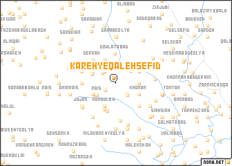 map of Kareh-ye Qal‘eh Sefīd