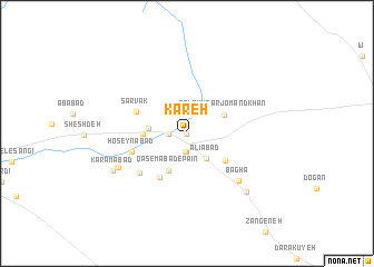 map of Kareh