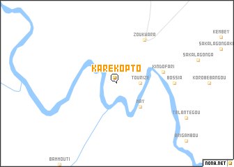 map of Karékopto