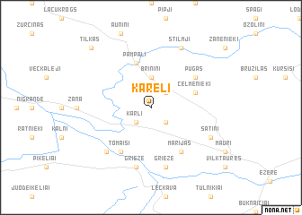 map of Kareļi