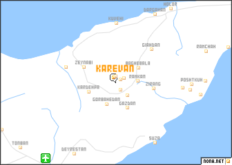 map of Kārevān