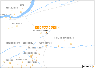 map of Karez Zarkūm