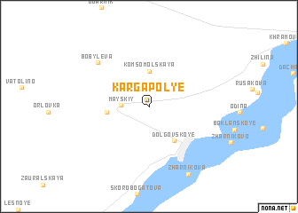 map of Kargapol\