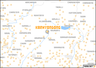 map of Karhyŏn-dong