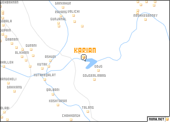 map of Karīān