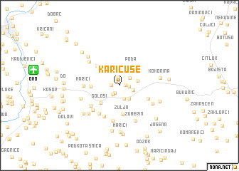 map of Karićuše