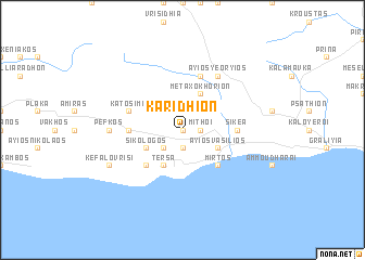 map of Karídhion