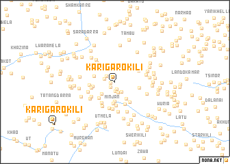 map of Karigaro Kili