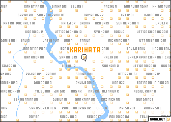 map of Karihāta
