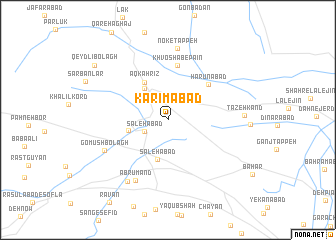 map of Karīmābād