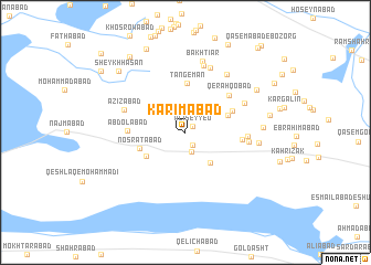 map of Karīmābād