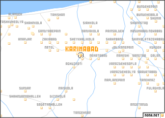 map of Karīmābād