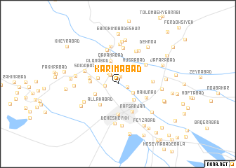 map of Karīmābād