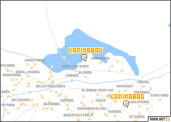 map of Karīmābād