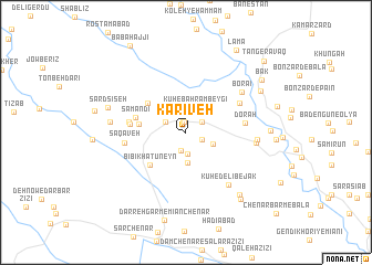 map of Karīveh