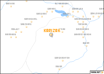 map of Kārīzak