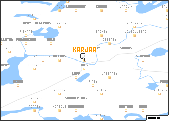 map of Karjaa