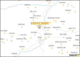 map of Kǝrkicahan