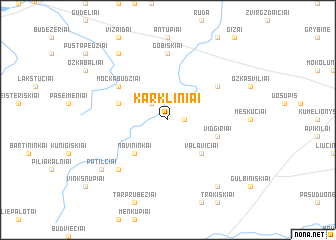 map of Karkliniai