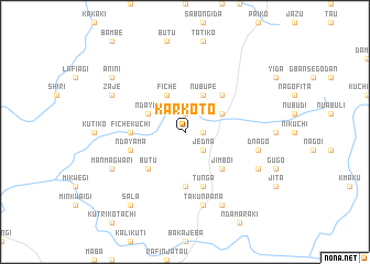 map of Karkoto