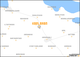 map of Karlaman