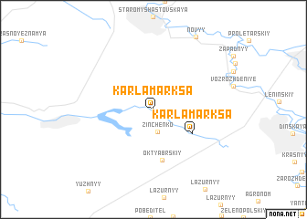 map of Karla Marksa