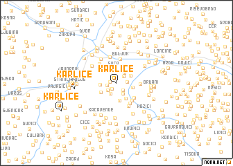 map of Karliće